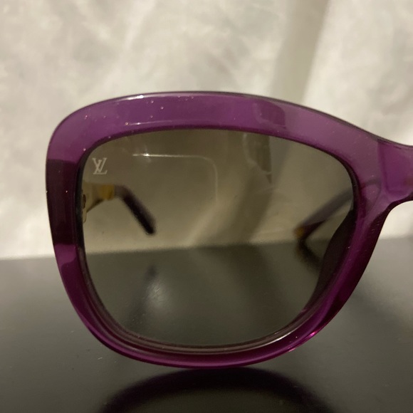Louis Vuttion Purple Speckling Acetate Frame Soupcon Glasses - Picture 3 of 7